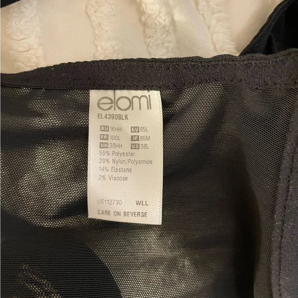 Elomi Lydia Underwire Bandless Bra 38L EUC - Picture 6 of 8